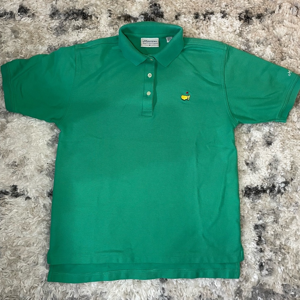 Masters Collection Mens Polo Green Size M